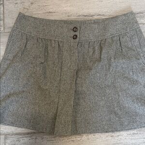 Gap Gray Wool Blend Skirt with Button Detail and Pockets Size 14 NWOT